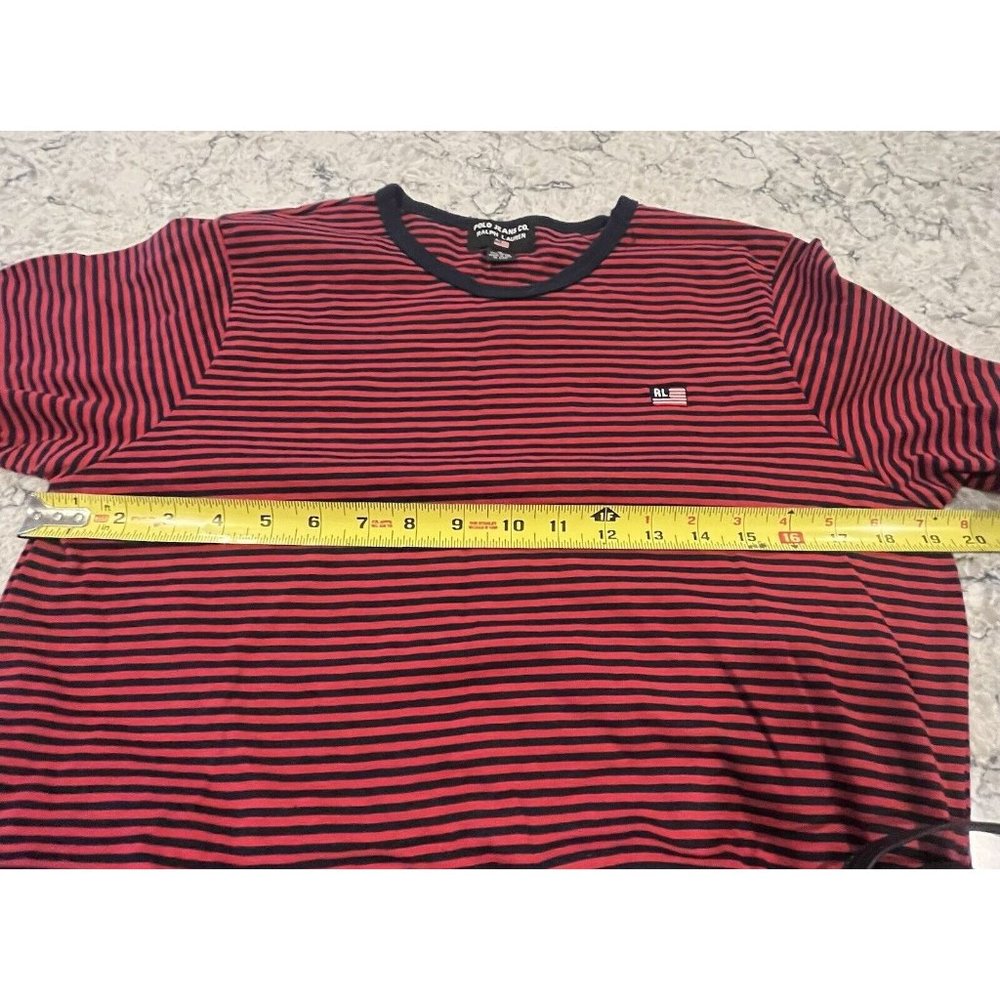 Polo Ralph Lauren Womens Cotton Split Hem Short Sleeve T-Shirt Dress Red Size L - Picture 4 of 9